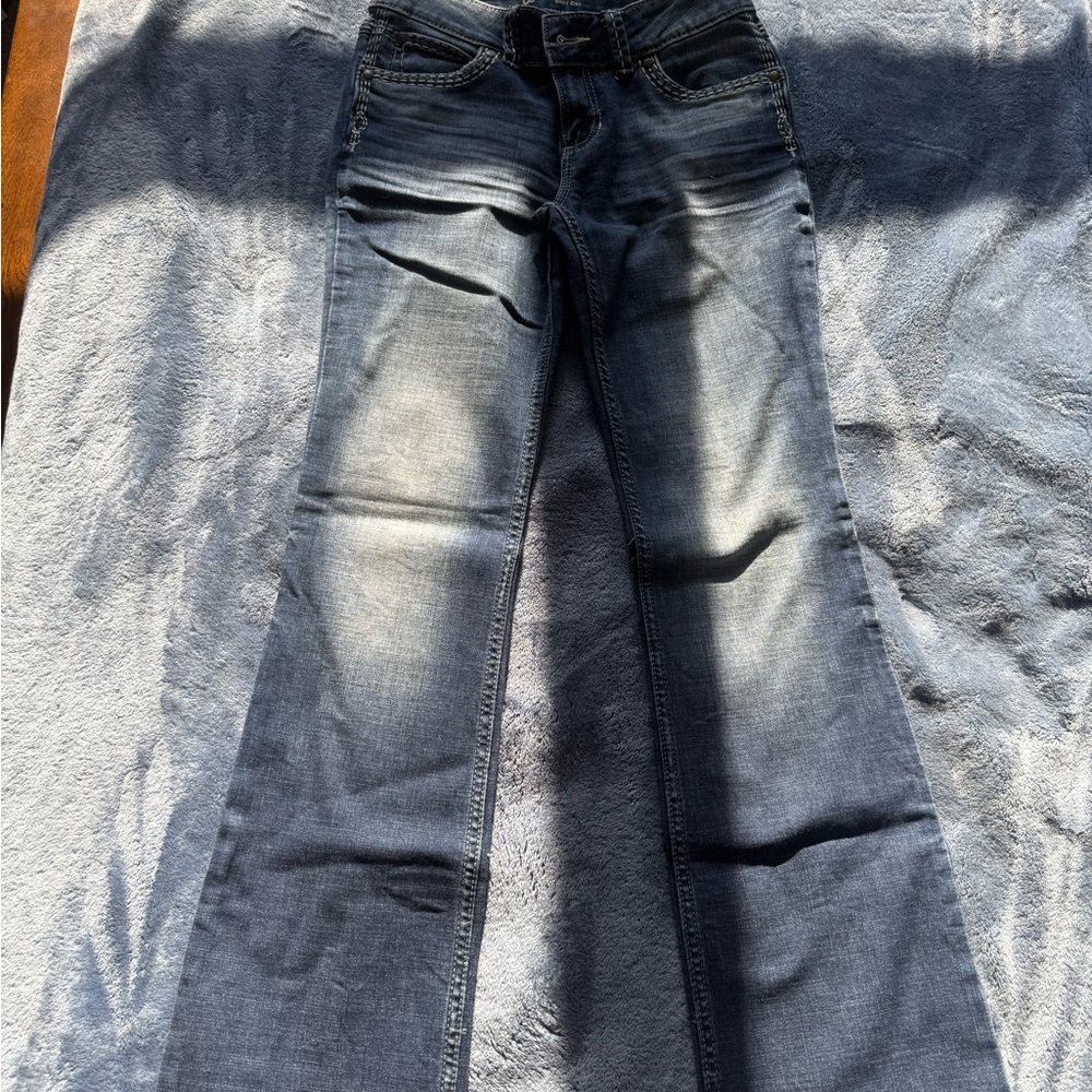 Wrangler Dark Blue Boot Cut Jeans